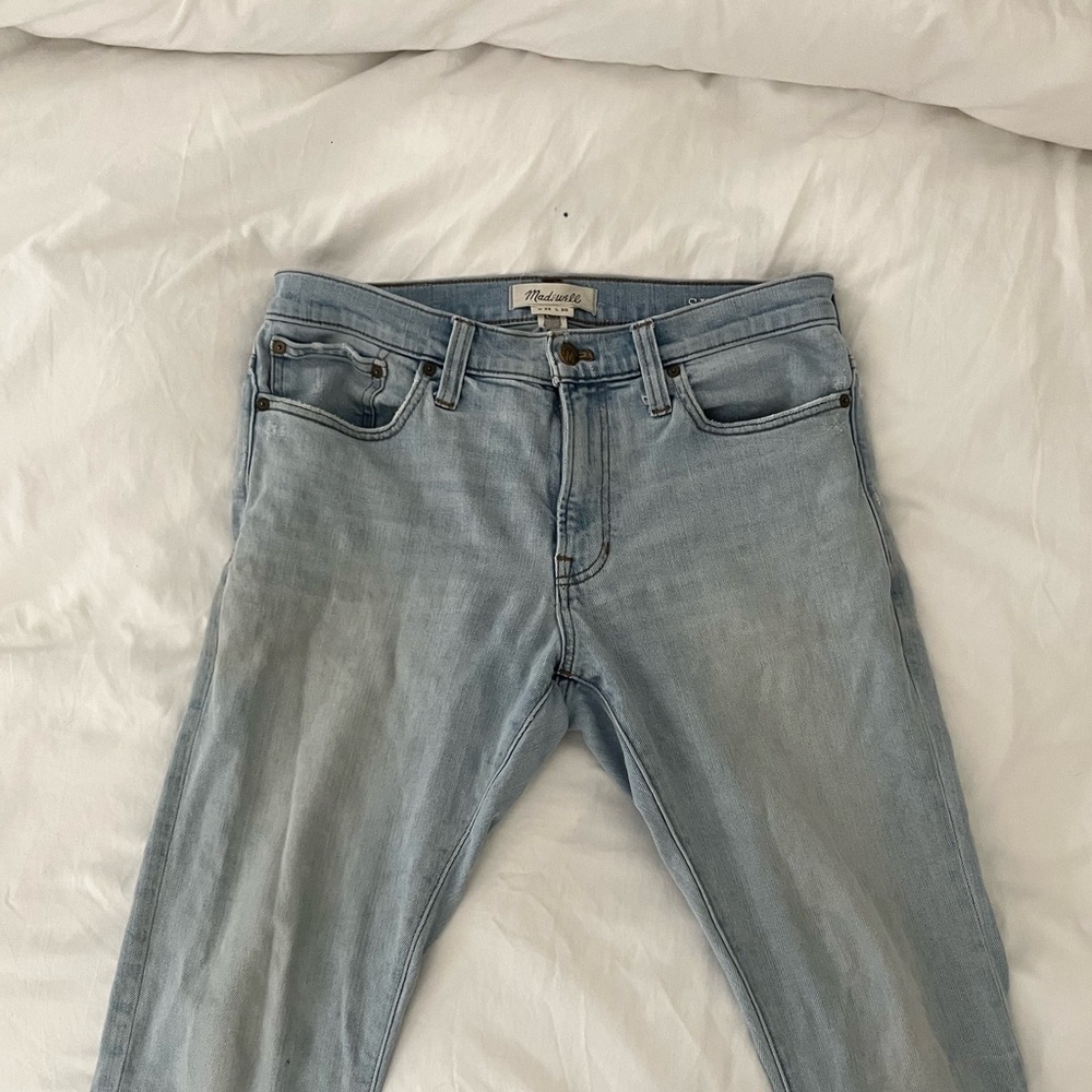 Light Wash Skinny Madewell Jeans View 2